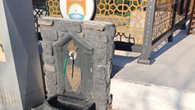 Burdur’un Gölhisar ilçesinde bulunan bir mahalle çeşmesine zarar veren bir