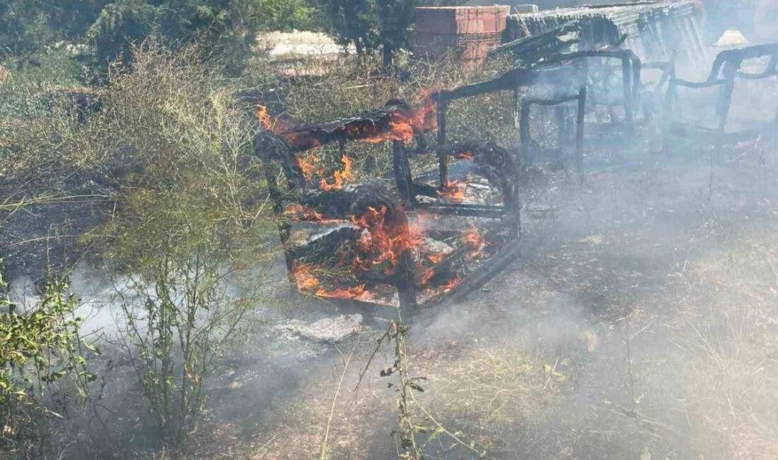 Burdur’da meydana gelen ot yangını, itfaiye ekiplerinin müdahalesi sayesinde çevreye
