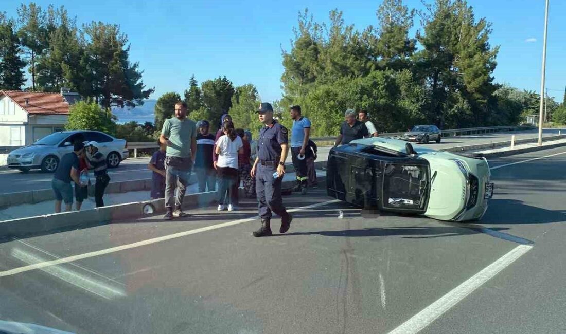 Burdur’da meydana gelen trafik kazasında elektrikli aracın devrilmesi sonucunda bir