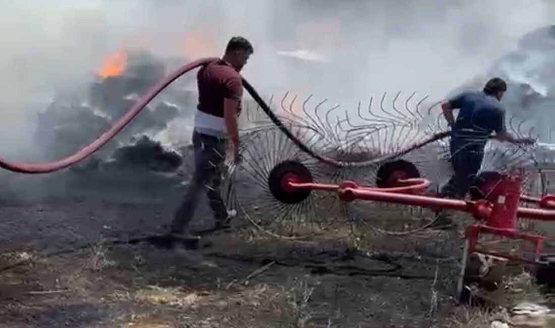 Burdur ilinde, Kayaaltı köyü yakınlarında bir samanlıkta meydana gelen yangın,