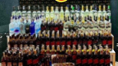 Bursa’da gerçekleştirilen bir operasyonda 297 şişe sahte alkollü içki ile