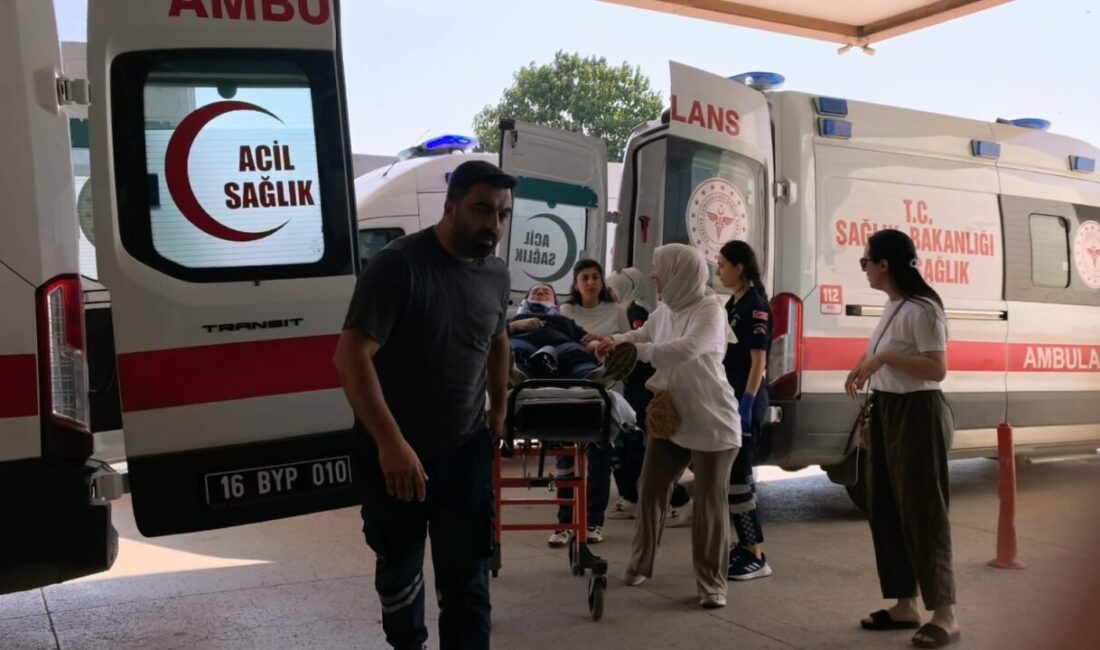 İnegöl ilçesindeki bir trafik kazasında otomobil ile minibüs çarpıştı, sonucunda