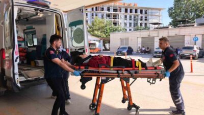 Bursa’nın İnegöl ilçesinde bir motosikletin kontrolden çıkarak dere yatağına uçtuğu