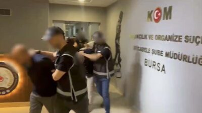 Bursa’nın İznik ilçesinde, tefecilik yaptığı tespit edilen şahıslara yönelik gerçekleştirilen