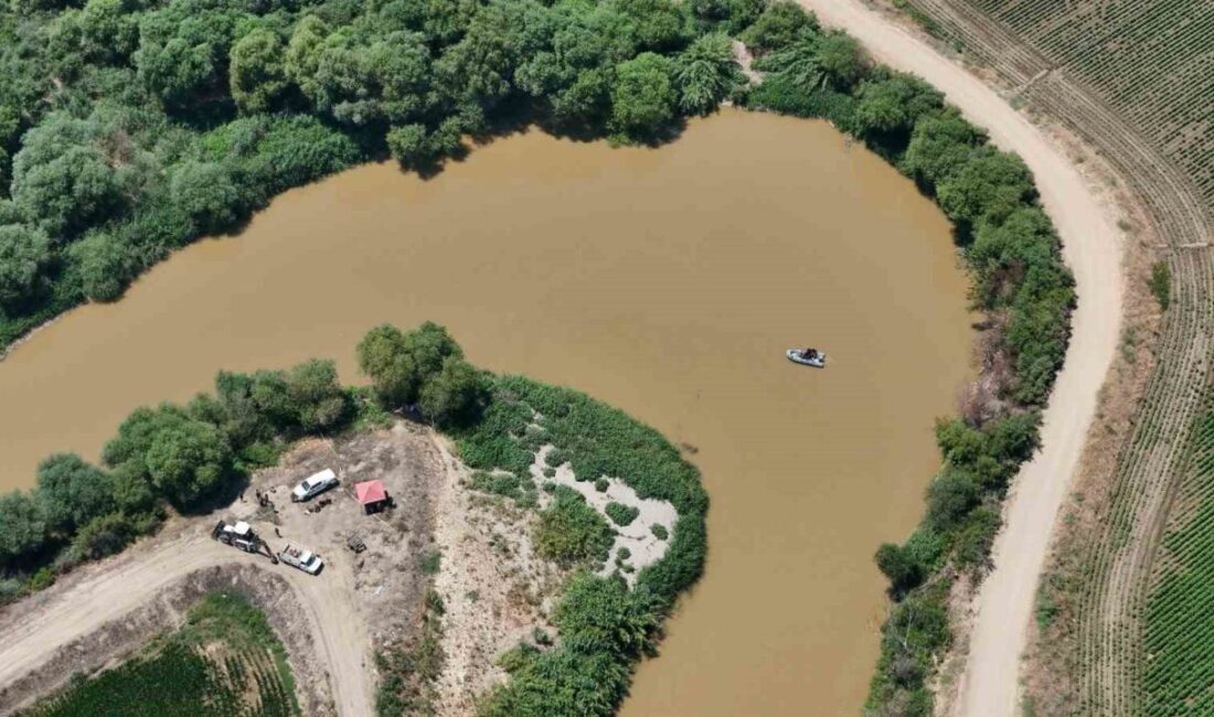 İki çocuğun, Aydın’ın İncirliova ilçesinde Büyük Menderes Nehri’ne girdikten sonra