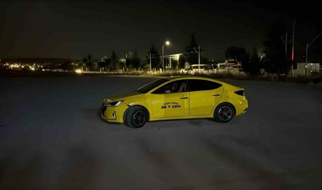 Eskişehir’de bir ticari taksi, duraktan çalınarak gece geç saatlerde 2.