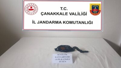 Çanakkale İl Jandarma Komutanlığı Narkotik Suçlarla Mücadele Şube Müdürlüğü ekipleri,