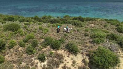 Çanakkale’de, orman ve jandarma ekipleri orman yangınlarını engellemek için sahada