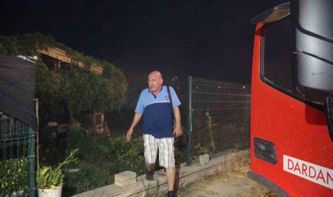 Çanakkale’de Esenler Mahallesi’nde tarım arazisinde çıkan yangın, henüz belirlenemeyen bir