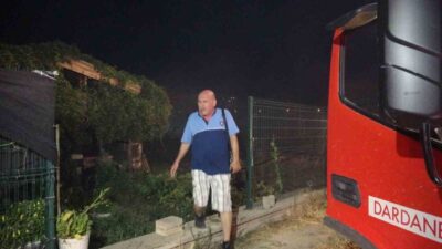 Çanakkale’de Esenler Mahallesi’nde tarım arazisinde çıkan yangın, henüz belirlenemeyen bir