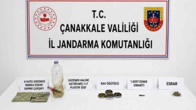 Çanakkale’deki jandarma ekiplerinin 3 ilçede düzenlediği operasyonda 12 şüpheli uyuşturucuyla