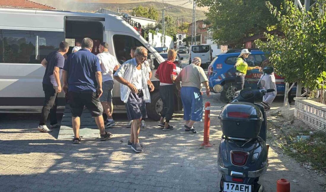 Çanakkale ilinde meydana gelen orman yangını sebebiyle, tedbir amacıyla Sarıcaeli
