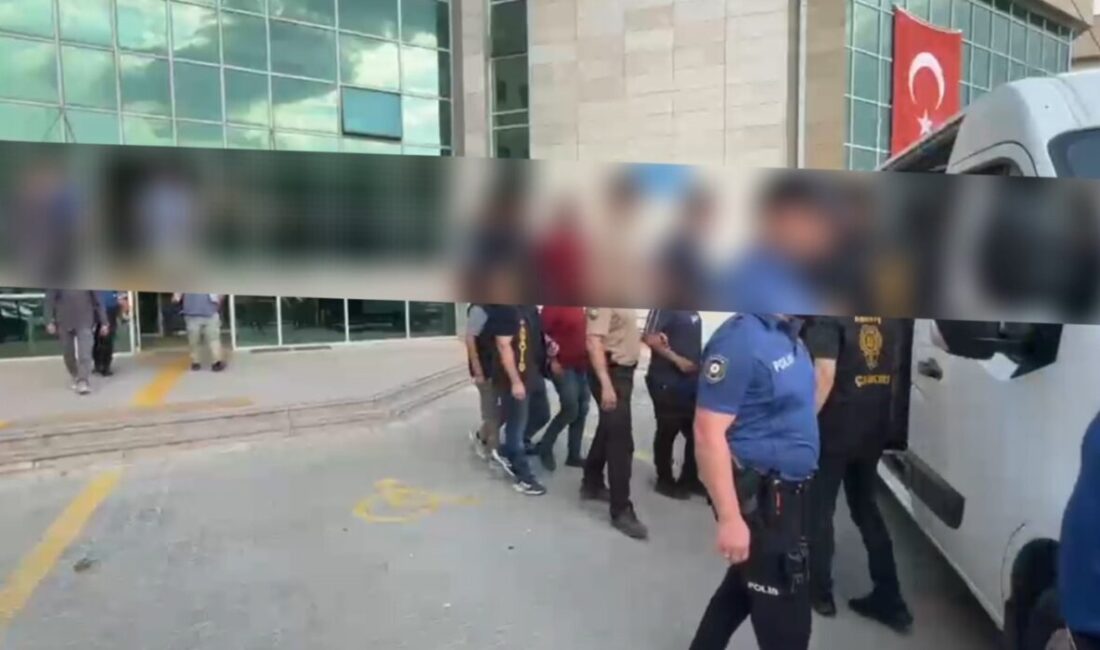 Çankırı’da polis ekipleri tarafından yakalanan ve hakkında kesinleşmiş hapis cezası