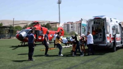 Darende ilçesinde parmağında kesik ve kırık bulunan 15 yaşındaki bir