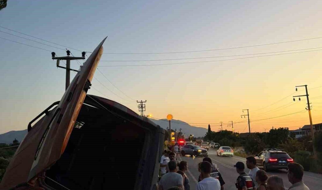 Muğla’nın Datça ilçesinde meydana gelen trafik kazası, faciayla sonuçlanabilecek bir