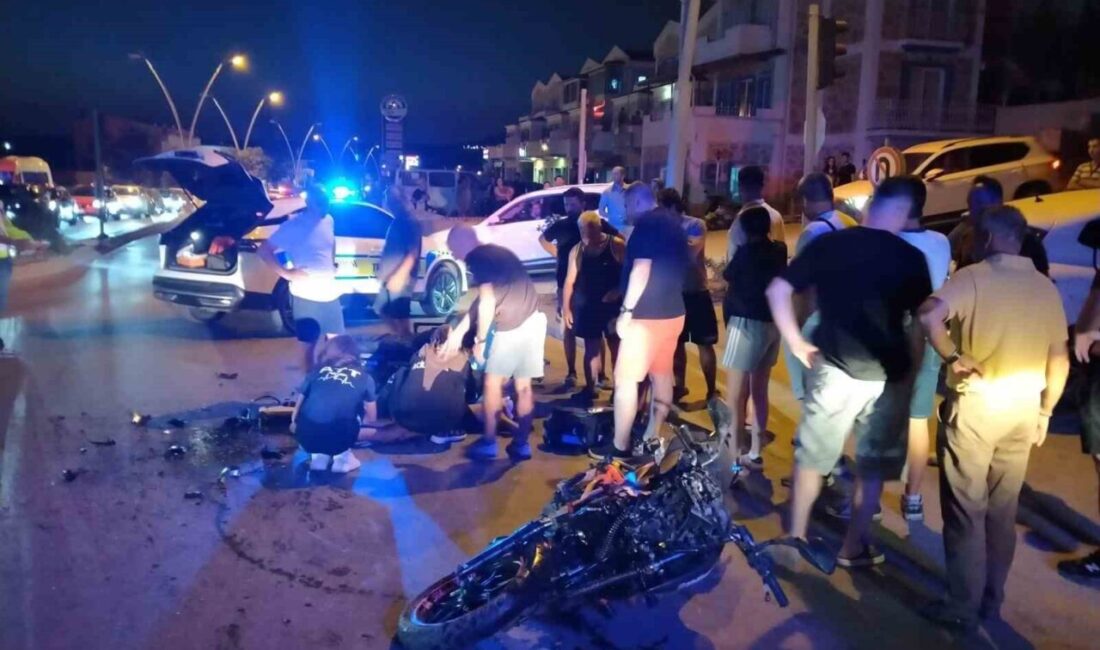 Muğla’nın Datça ilçesinde bir otomobil ile motosikletin çarpışması sonucu meydana