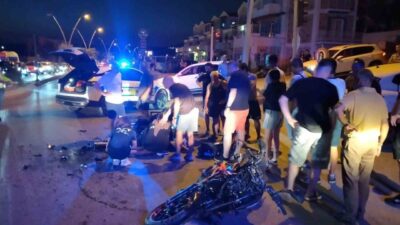 Muğla’nın Datça ilçesinde bir otomobil ile motosikletin çarpışması sonucu meydana
