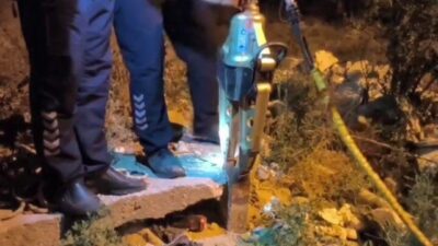 Hatay’da bir kirpinin demir borunun içine düşmesi sonucu mahsur kalmasıyla