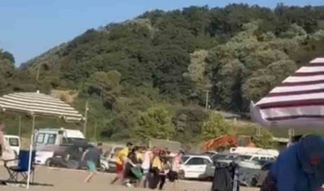 Bursa’nın Karacabey ilçesinde, denizde boğulma tehlikesi geçiren bir kişi, çevredeki