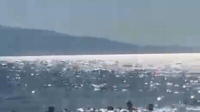 Baba ve 2 kızının Bursa’daki Gemlik ilçesi Kumsaz sahilinde yaşadığı
