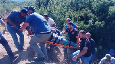 Manisa’nın Turgutlu ilçesinde 71 yaşındaki Ekrem Filiz’in kontrolünü kaybettiği traktör