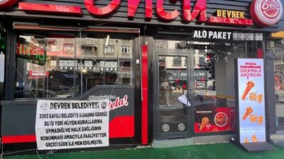Devrek ilçesinde, Zonguldak Belediyesi zabıta ekipleri tarafından gerçekleştirilen denetimlerde, tavuk