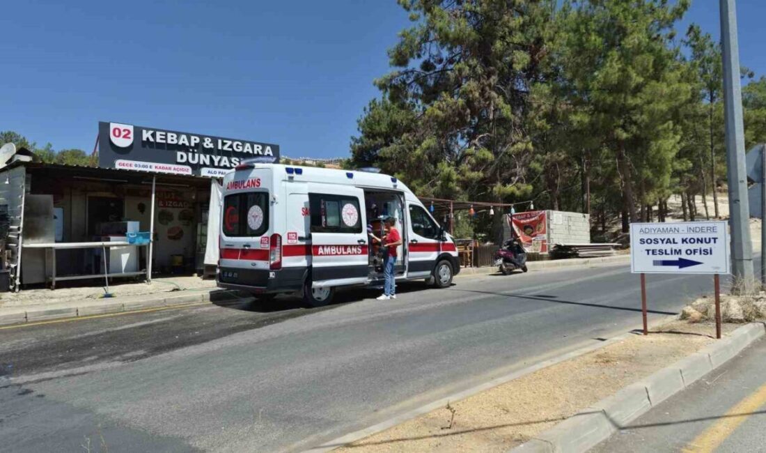 Adıyaman’da, bir motosiklet sürücüsünün kontrolünü kaybetmesi sonucu meydana gelen kazada