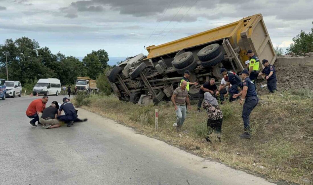 Samsun’un Atakum ilçesinde iddia edildiğine göre freni boşalan bir taş