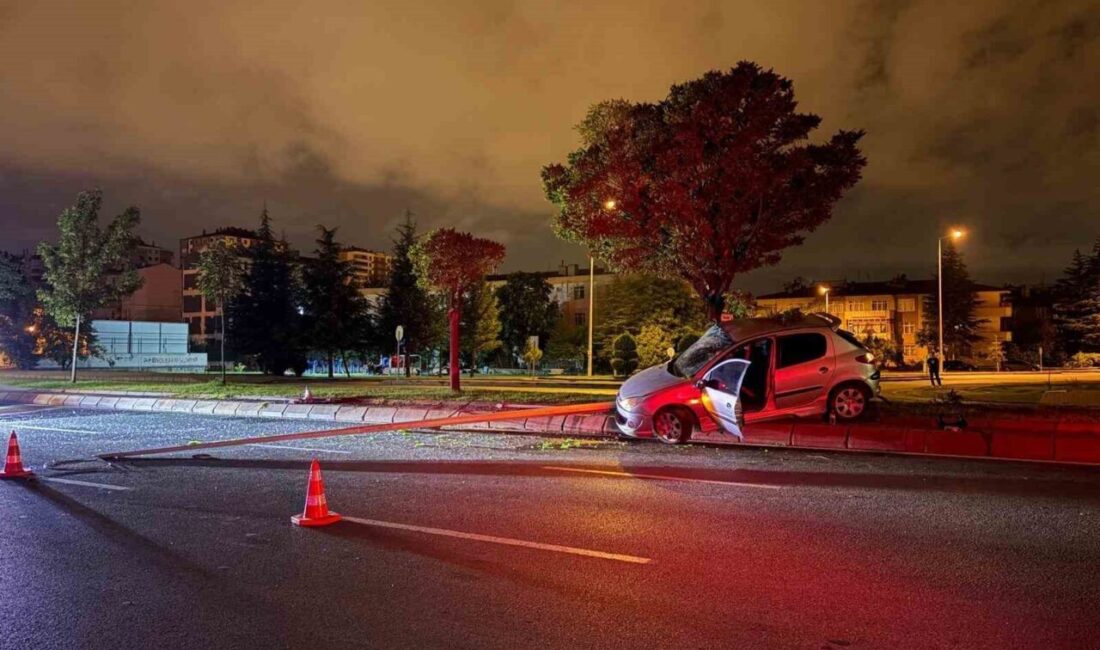 Kocasinan ilçesinde meydana gelen trafik kazasında, sürücü alkollüyken direksiyon hakimiyetini