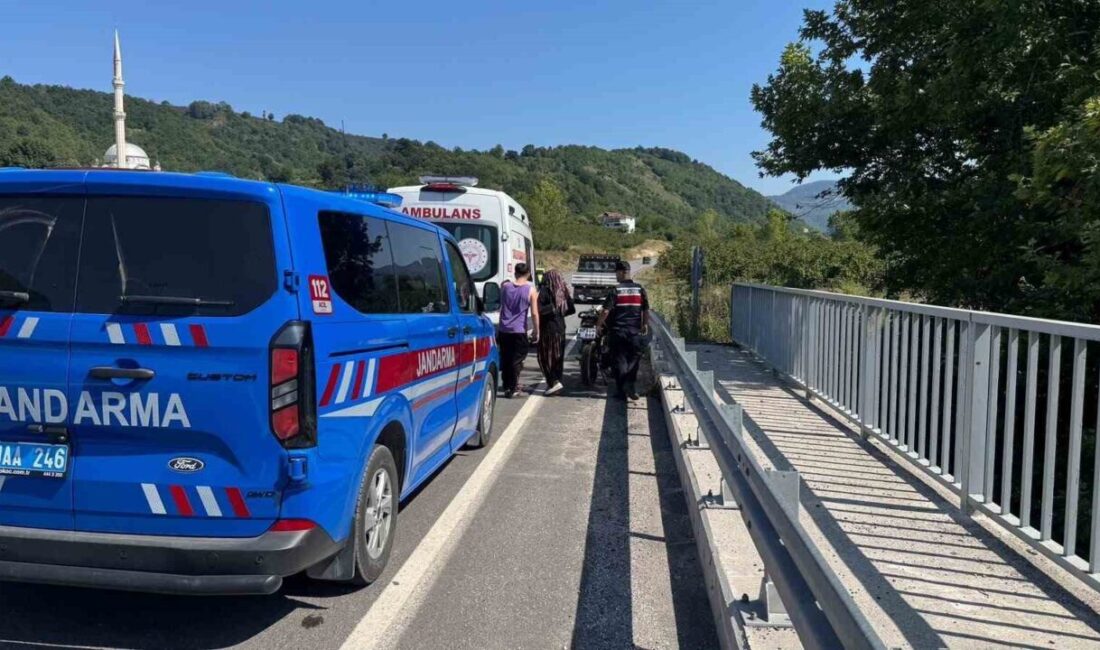 Alaplı, Zonguldak’ta bir Mobilet sürücüsünün direksiyon kontrolünü kaybetmesi sonucu motosikletin