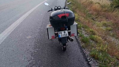 Bilecik ilinde bir motosikletin sürücüsünün kontrolünü kaybetmesi sonucu meydana gelen