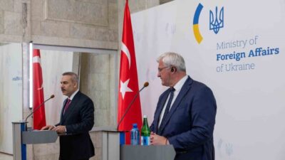 Türkiye Dışişleri Bakanı Hakan Fidan, Ukrayna Dışişleri Bakanı Andriy Sibiha