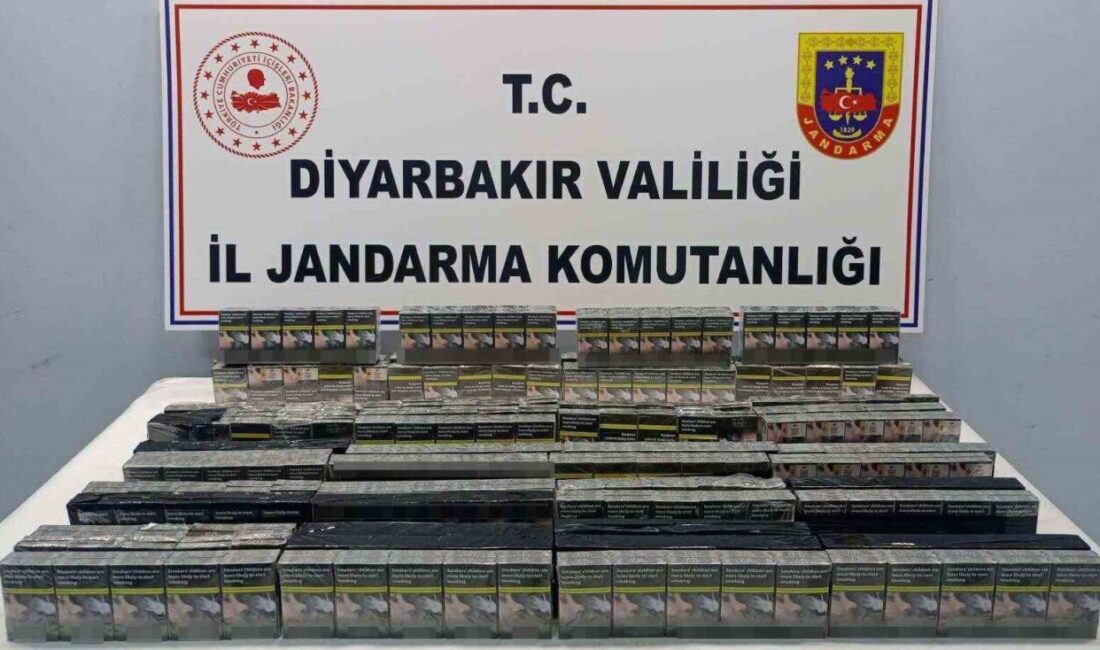 Diyarbakır’da jandarma ekipleri tarafından geniş çapta gümrük kaçağı ürünlere el