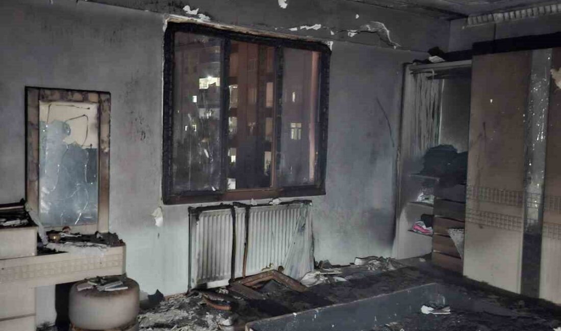 Diyarbakır’ın Kayapınar ilçesinin merkezinde meydana gelen yangında dumandan etkilenen iki
