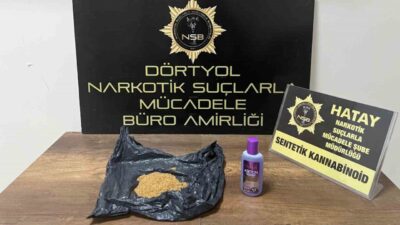 Dörtyol ilçesinde yapılan uyuşturucu ticaretine yönelik operasyonda yaklaşık 50 gram