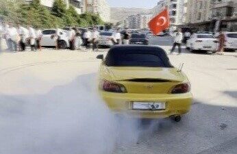 Reyhanlı ilçesindeki bir düğün konvoyunda drift yapan sürücüye 156 bin