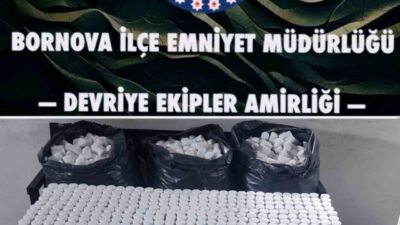 Bornova ilçesinde polis tarafından dur ihtarına uymayan şüphelilerin kaçtığı olayda,