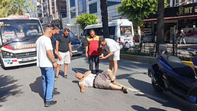 Manavgat ilçesinde, Antalya Caddesi’nde meydana gelen bir olayda, bir motosiklet
