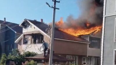 Düzce’nin Kaynaşlı ilçesinde, Cem Aydın’a ait olan iki katlı bir