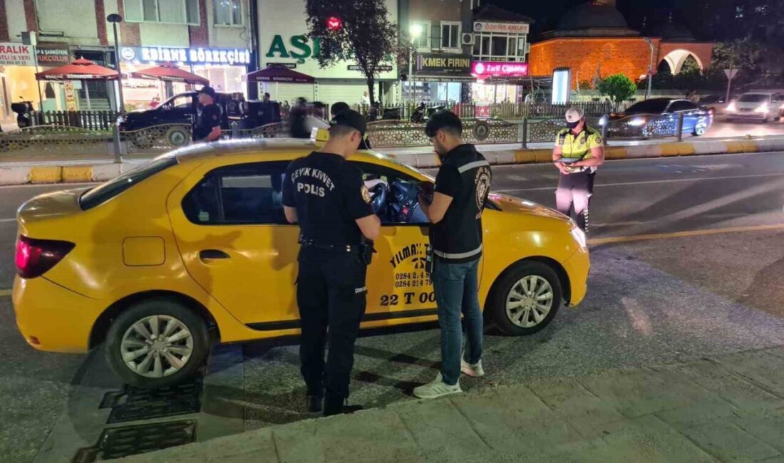 Edirne İl Emniyet Müdürlüğü ekipleri, şehrin çeşitli noktalarında gerçekleştirdikleri operasyonda