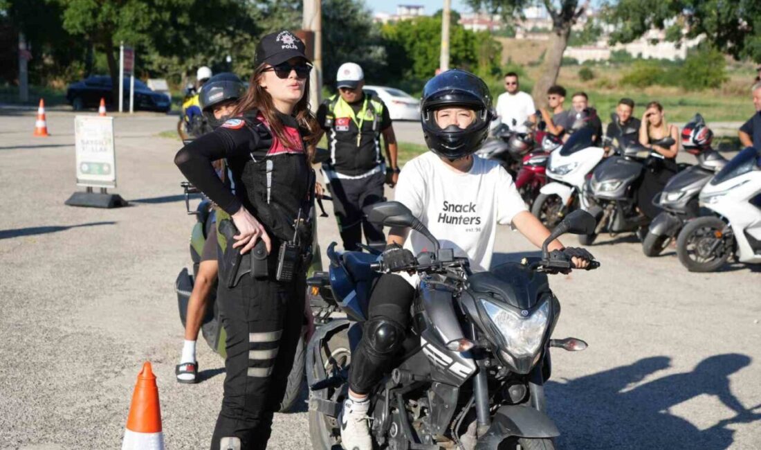 Edirne İl Emniyet Müdürlüğü, motosiklet kazalarını azaltmak amacıyla çarpıcı bir