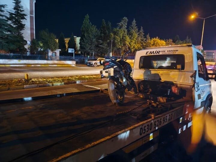 Uzunköprü ilçesinde bir motosiklet sürücüsüne 51.000 lira idari para cezası