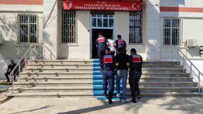 Uzunköprü ilçesinde, yasadışı yollardan yurt dışına çıkmaya çalışırken askeri yasak
