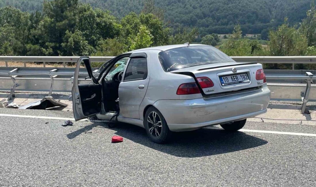 Edremit ilçesinde meydana gelen kaza, sürücünün direksiyon hakimiyetini yitirmesi sonucu