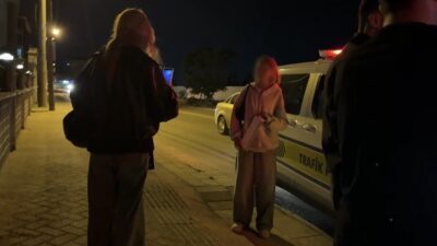 Eskişehir’de dün gece, polis ekipleri tarafından durdurulan bir motosikleti kullanan