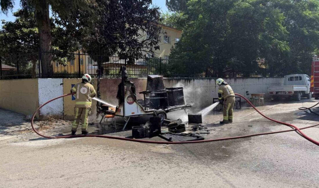 İznik ilçesinde park halindeki bir karavanda çıkan yangın kısa süreli