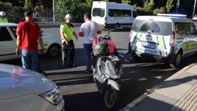 Elazığ’da İl Emniyet Müdürlüğü ekipleri tarafından yapılan trafik denetimlerinde “dur”