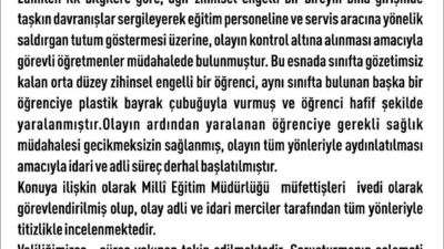 Elazığ’da 14 yaşındaki down sendromlu, otizm ve epilepsi hastası çocuğun