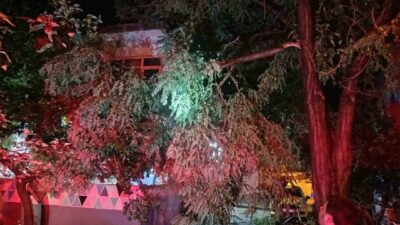 Marmara Denizi üzerindeki güçlü süper hücre fırtınası, Erdek ilçesi ve