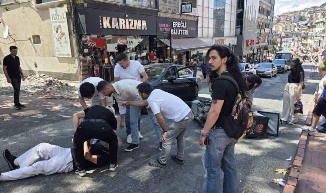 Ereğli ilçesinde gerçekleşen bir kazada bir yayaya motosiklet çarptı ve